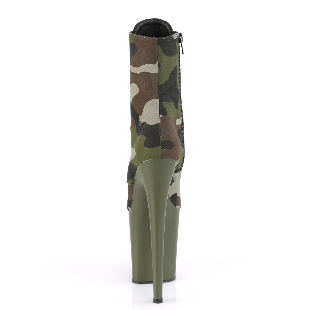 8 Inch Heel FLAMINGO-1020CAMO Green Camo Fabric