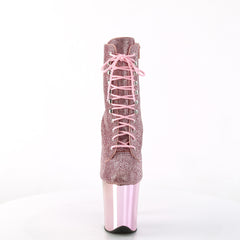 8 Inch Heel FLAMINGO-1020CHRS Baby Pink Rhinestone
