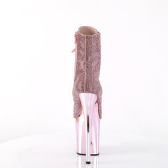 8 Inch Heel FLAMINGO-1020CHRS Baby Pink Rhinestone