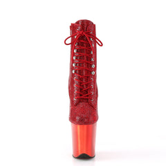 8 Inch Heel FLAMINGO-1020CHRS Red Rhinestone