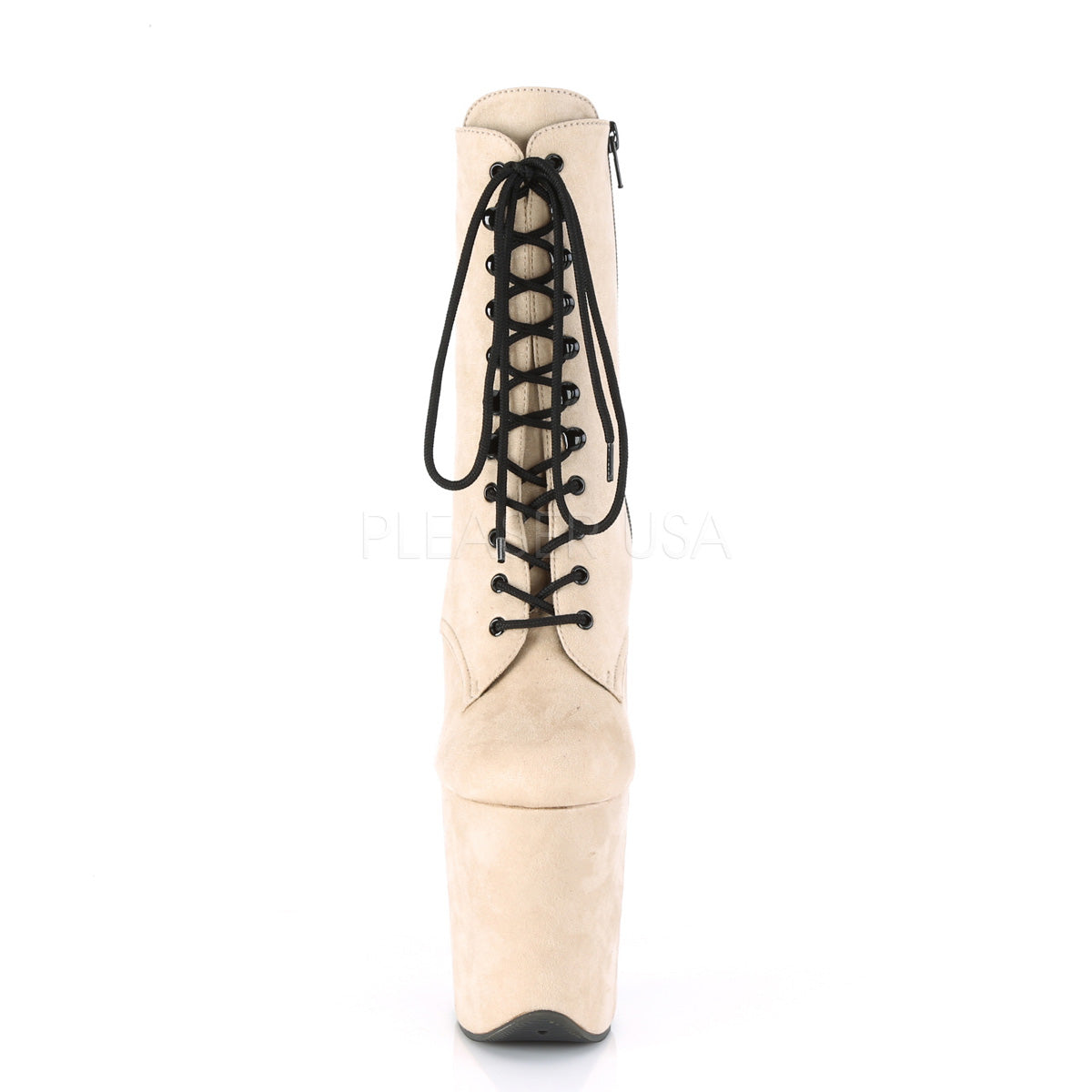 8 Inch Heel FLAMINGO-1020FS Beige Suede