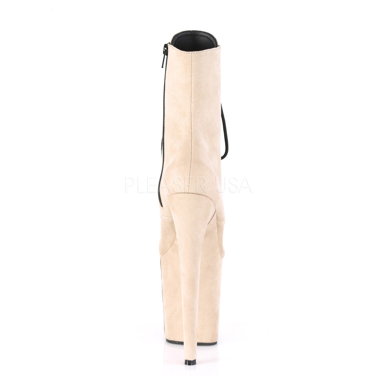 8 Inch Heel FLAMINGO-1020FS Beige Suede