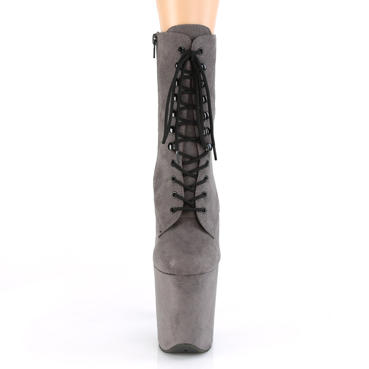 8 Inch Heel FLAMINGO-1020FS Gray Suede