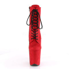 8 Inch Heel FLAMINGO-1020FS Red Suede