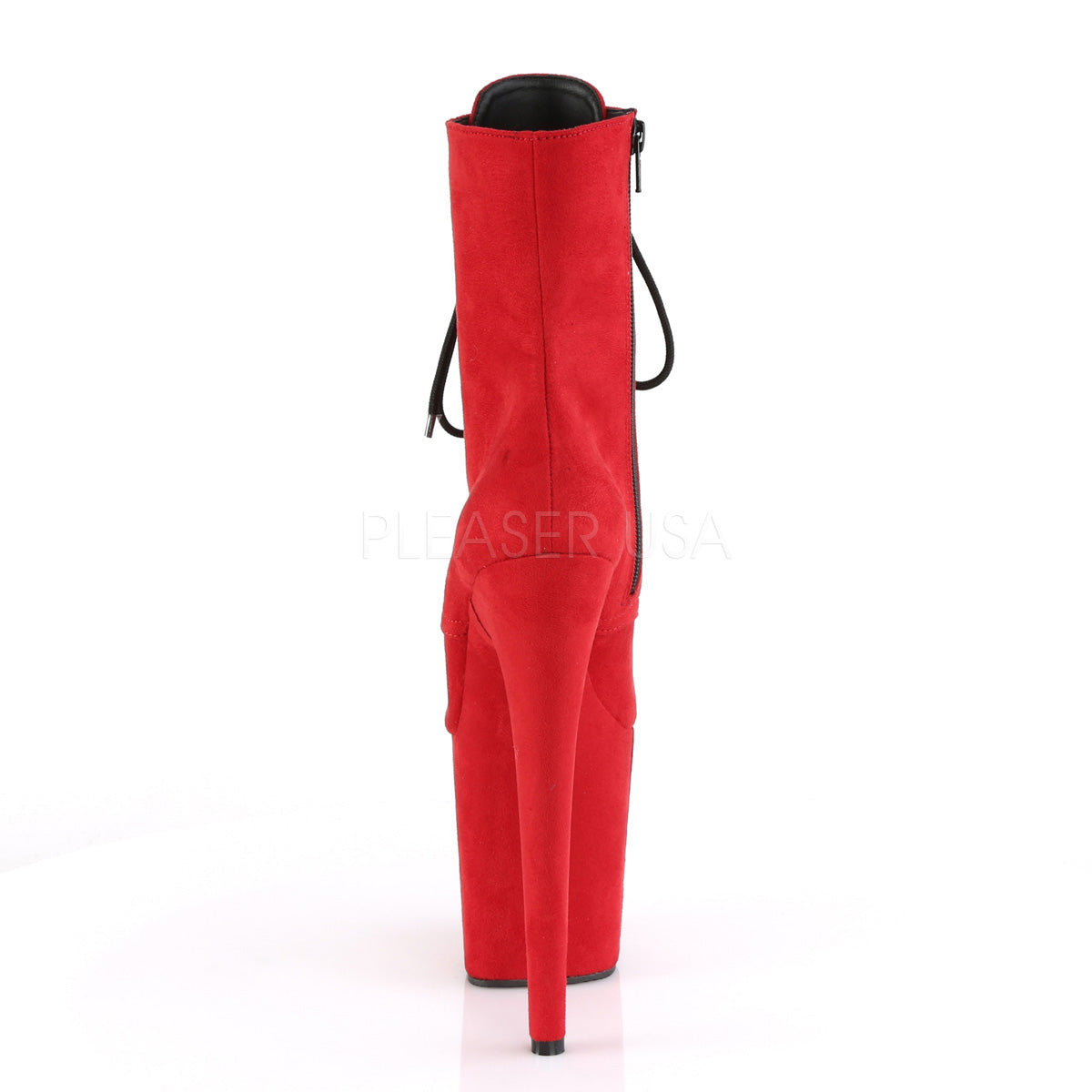 8 Inch Heel FLAMINGO-1020FS Red Suede
