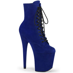 8" Heel FLAMINGO-1020FS Royal Blue Suede