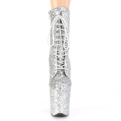 8 Inch Heel FLAMINGO-1020GWR Silver Glitter