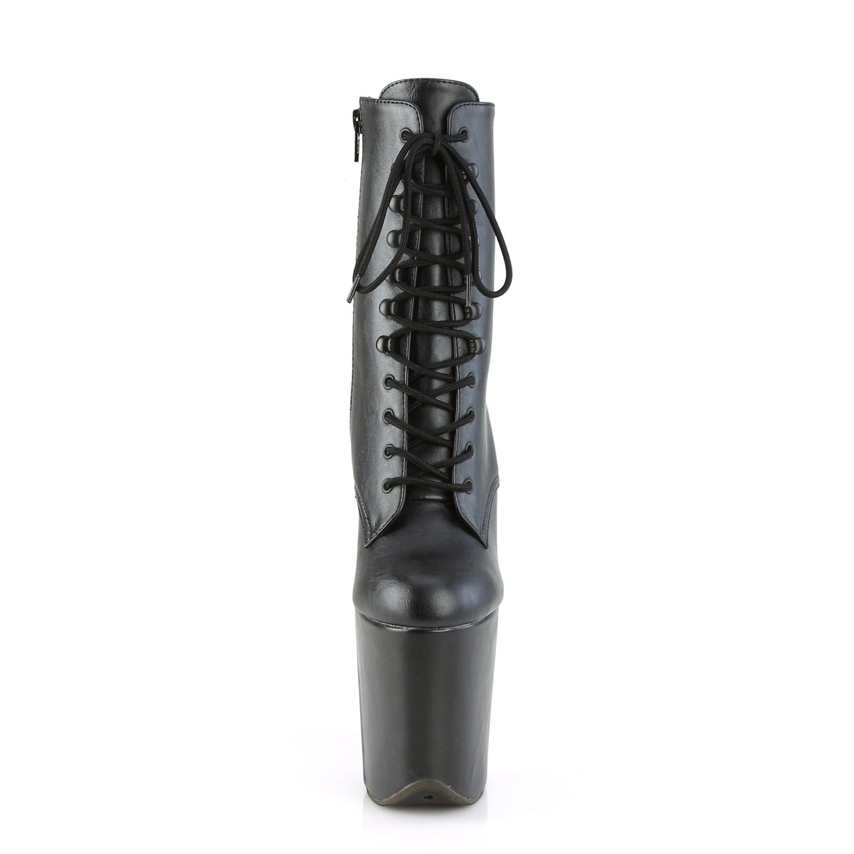 8 Inch Heel FLAMINGO-1020WR Black Faux Leather