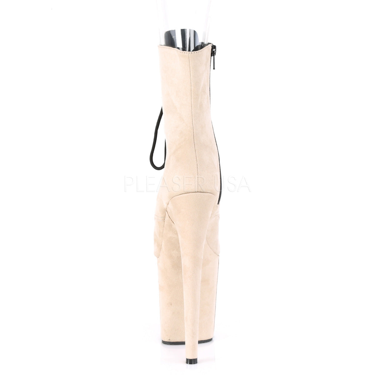 8 Inch Heel FLAMINGO-1021FS Beige Suede