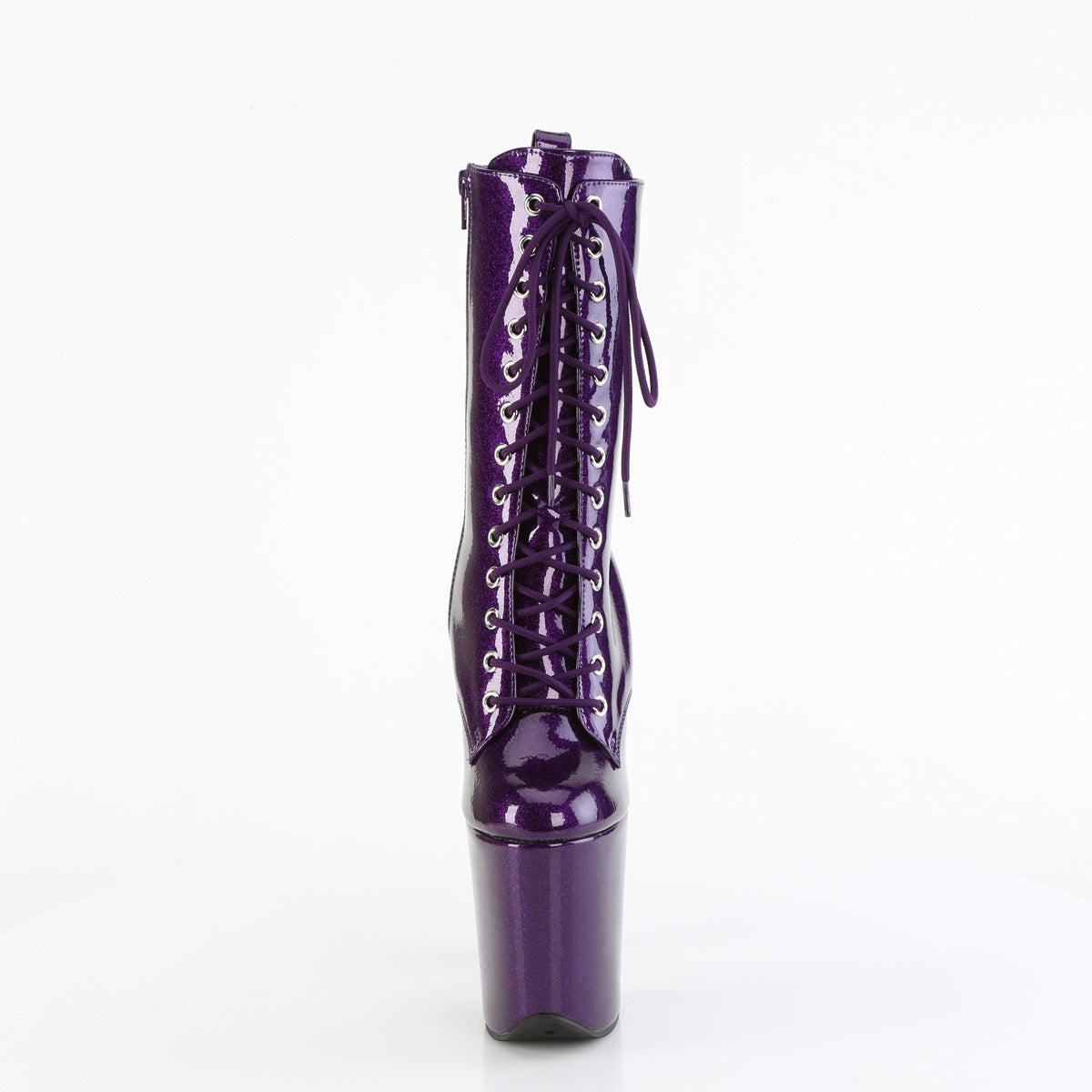 8 Inch Heel FLAMINGO-1040GP Purple Glitter