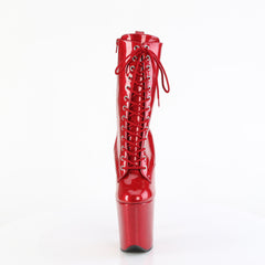 8 Inch Heel FLAMINGO-1040GP Ruby Red Glitter