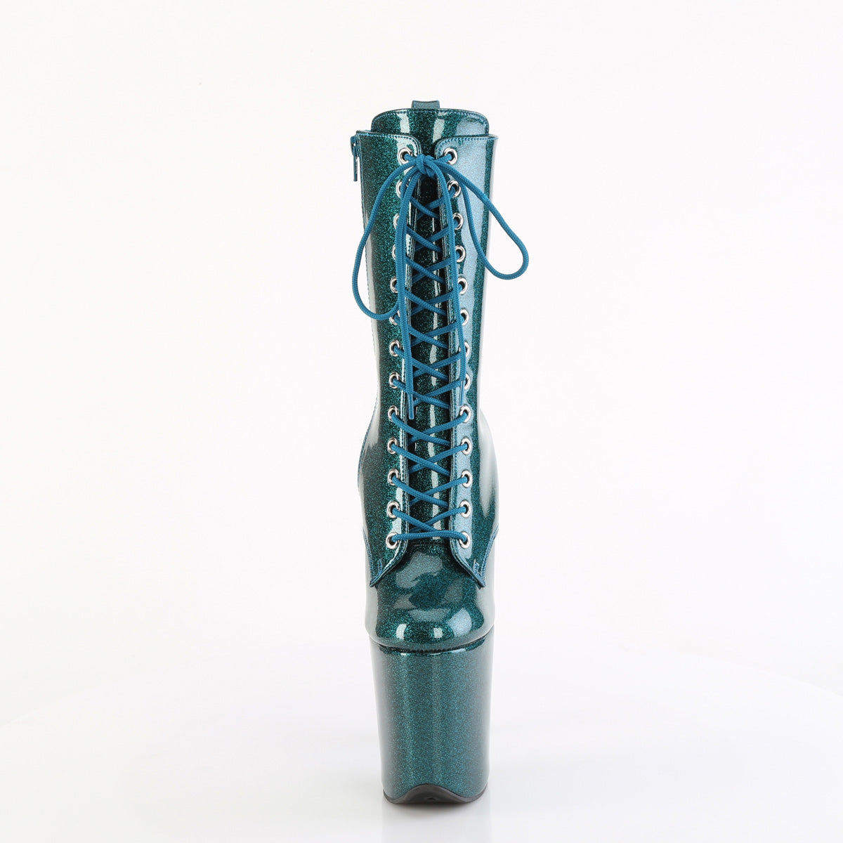 8 Inch Heel FLAMINGO-1040GP Teal Glitter