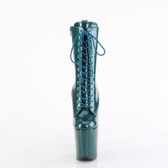 8 Inch Heel FLAMINGO-1040GP Teal Glitter