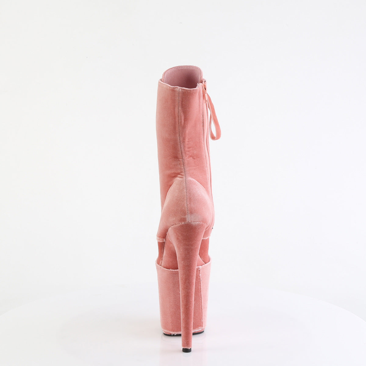 8 Inch Heel FLAMINGO-1045VEL Dusty Pink Velvet