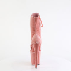 8 Inch Heel FLAMINGO-1045VEL Dusty Pink Velvet