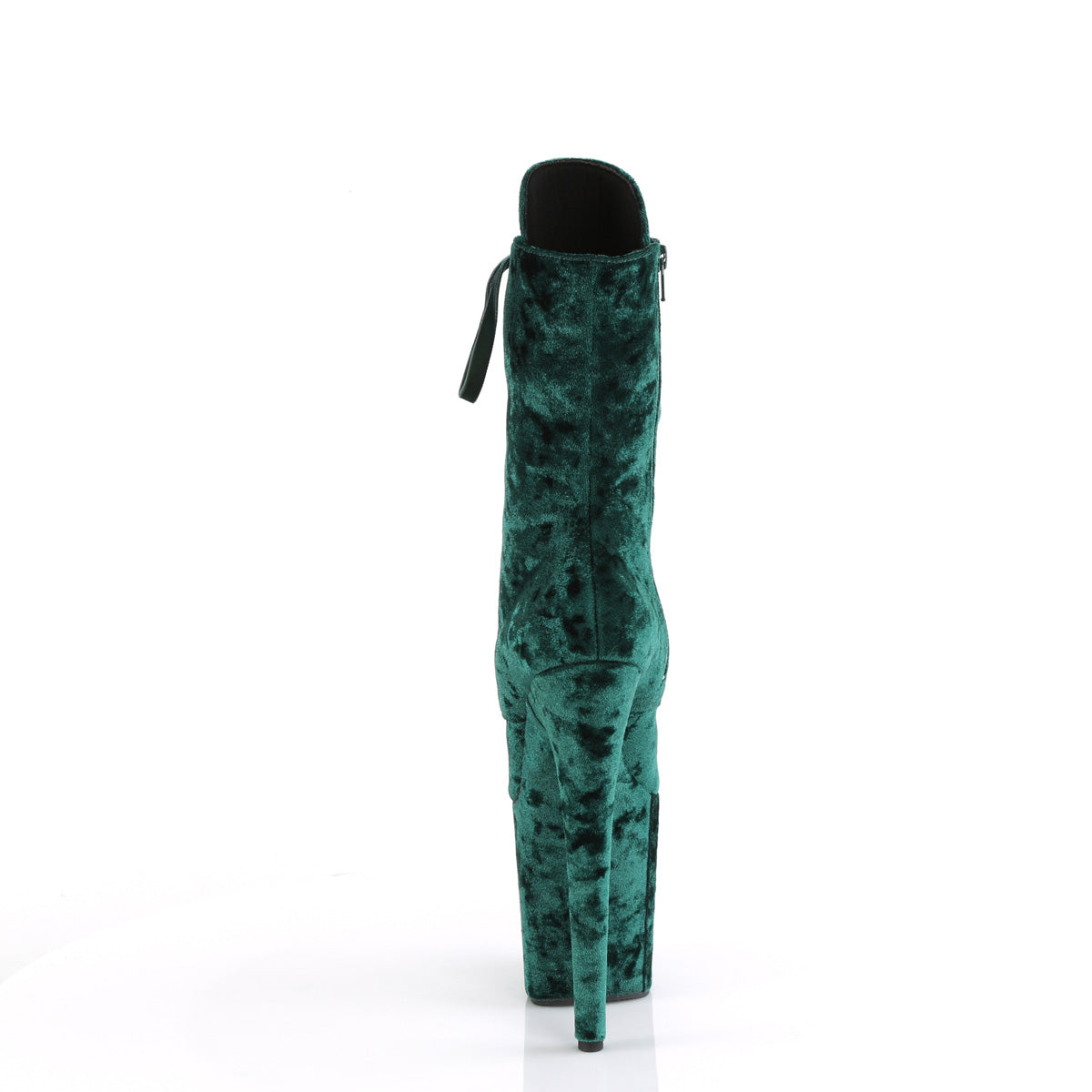 8 Inch Heel FLAMINGO-1045VEL Emerald Green Velvet