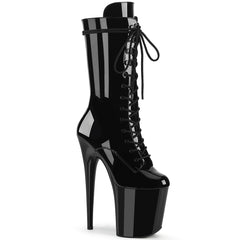 8" Heel FLAMINGO-1050 Black Pat