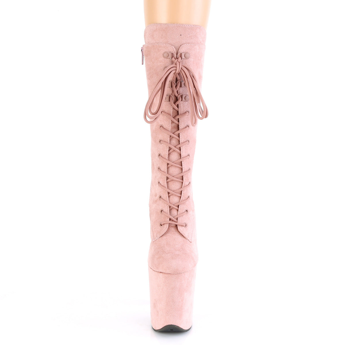 8 Inch Heel FLAMINGO-1050FS Dusty Blush Suede