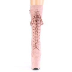 8 Inch Heel FLAMINGO-1050FS Dusty Blush Suede