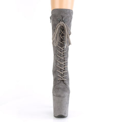 8 Inch Heel FLAMINGO-1050FS Grey Suede