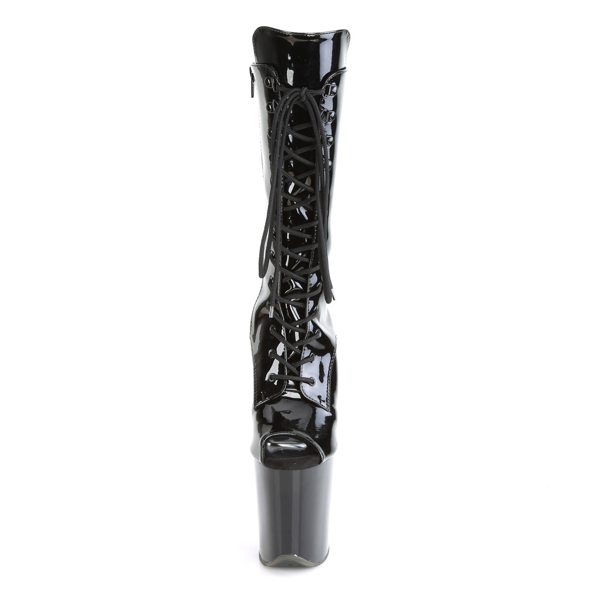 8 Inch Heel FLAMINGO-1051 Black Pat