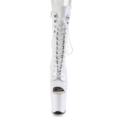 8 Inch Heel FLAMINGO-1051 White Pat