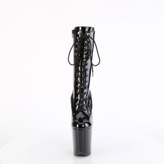 8 Inch Heel FLAMINGO-1054 Black Patent