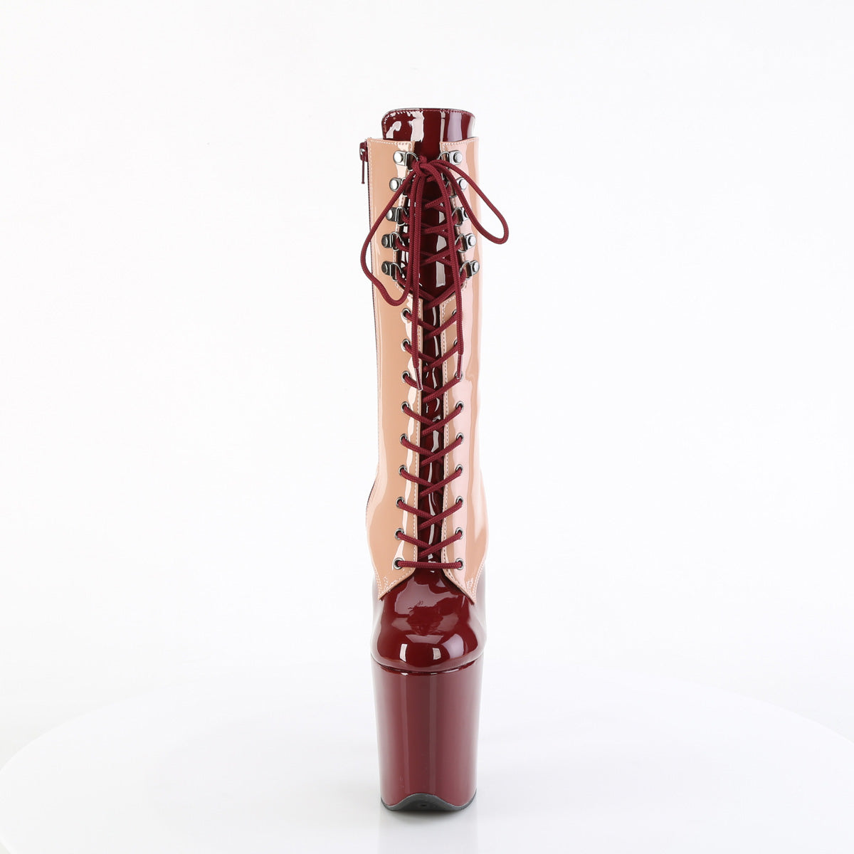 8 Inch Heel FLAMINGO-1054DC Blush Burgundy