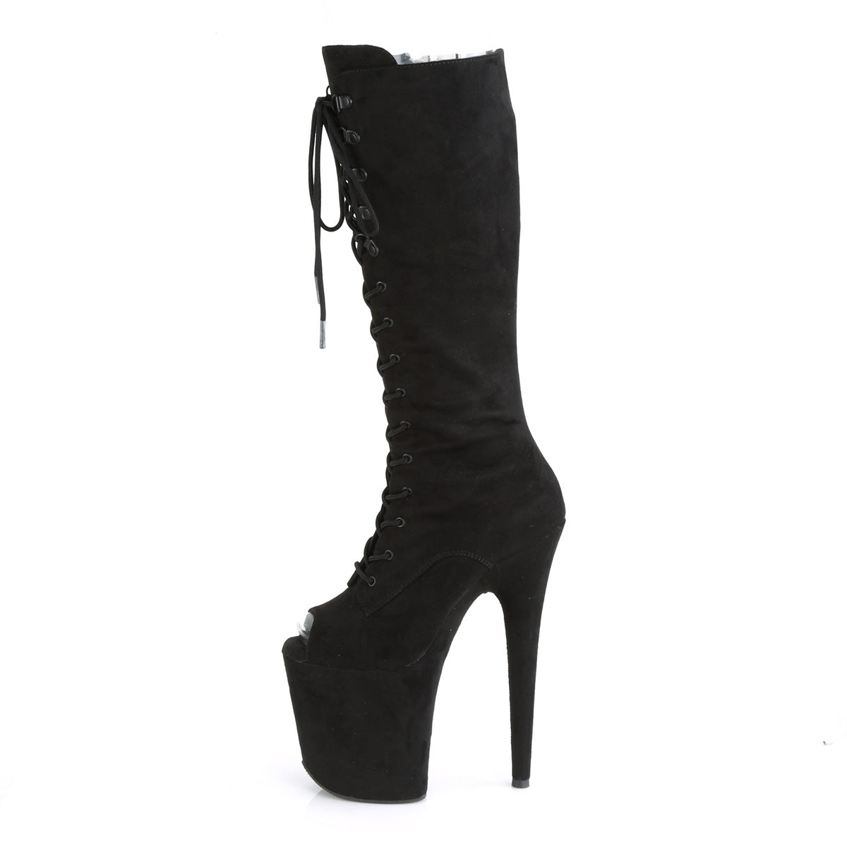 8 Inch Heel FLAMINGO-2051FS Black Suede