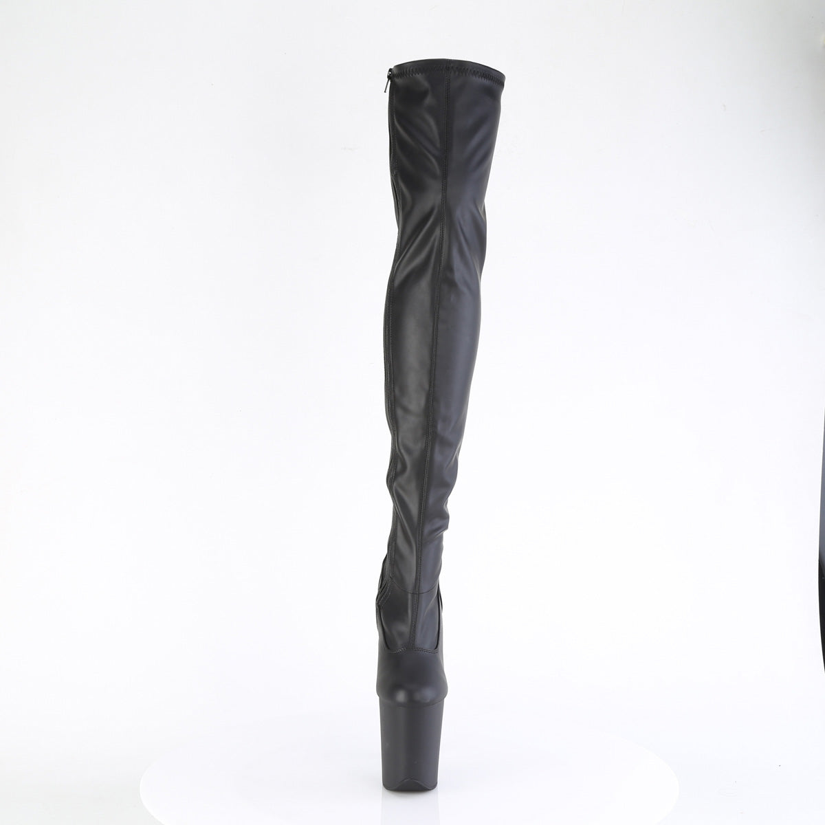 8 Inch Heel FLAMINGO-3000 Black Pu