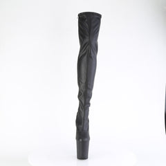 8 Inch Heel FLAMINGO-3000 Black Pu
