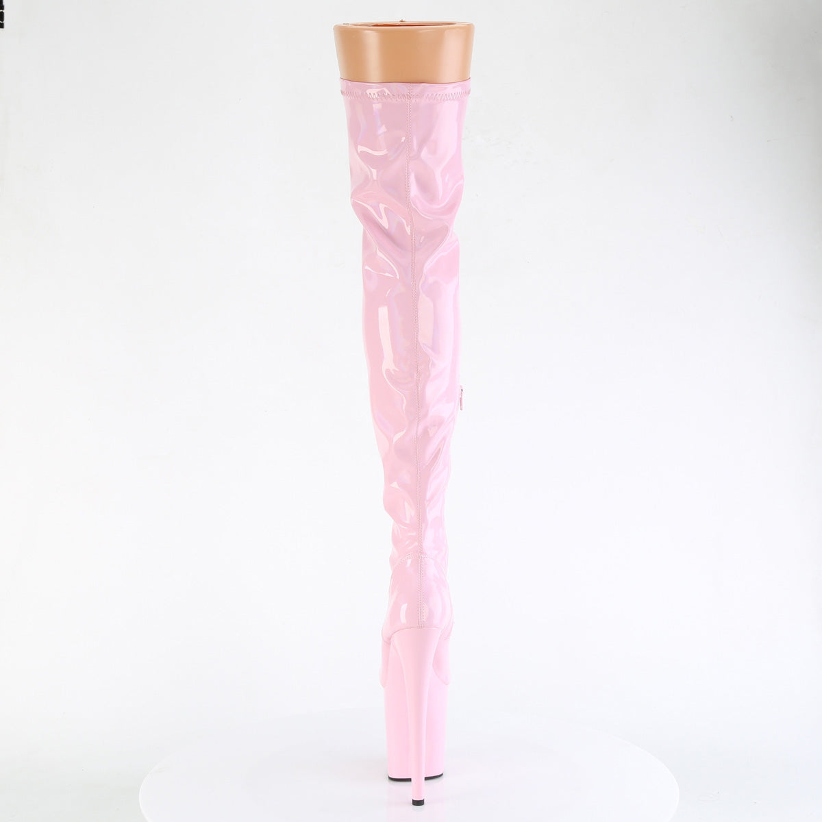 8 Inch Heel FLAMINGO-3000HWR Baby Pink Holo