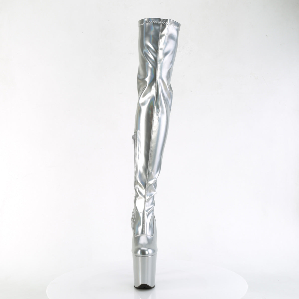 8 Inch Heel FLAMINGO-3000HWR Silver Holo