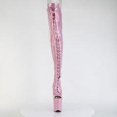 8 Inch Heel FLAMINGO-3021GP Baby Pink Glitter