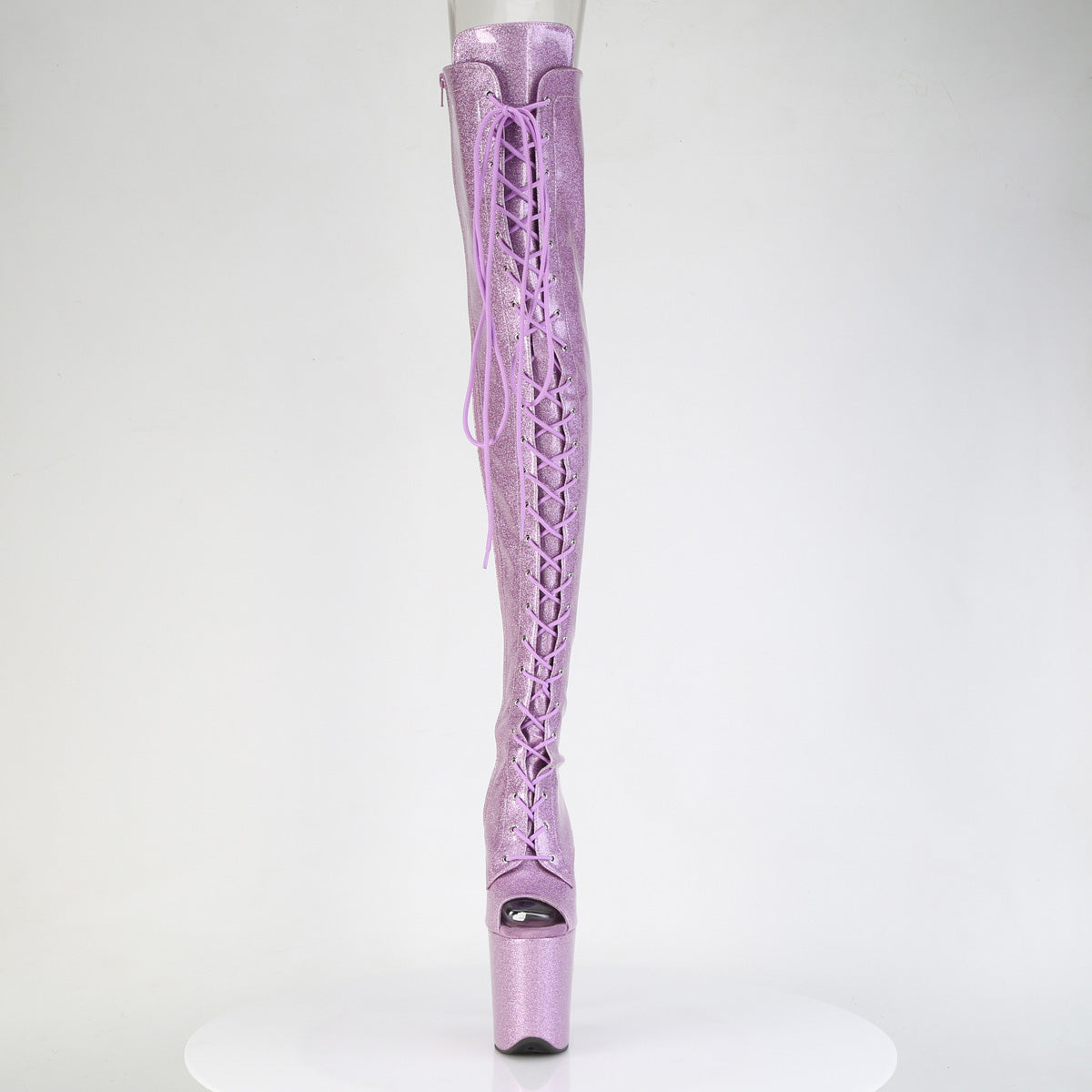 8 Inch Heel FLAMINGO-3021GP Lilac Glitter