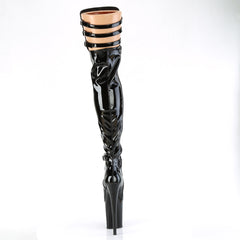 8 Inch Heel FLAMINGO-3055 Black Patent