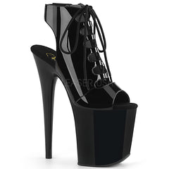 8" Heel FLAMINGO-800-20 Black Pat