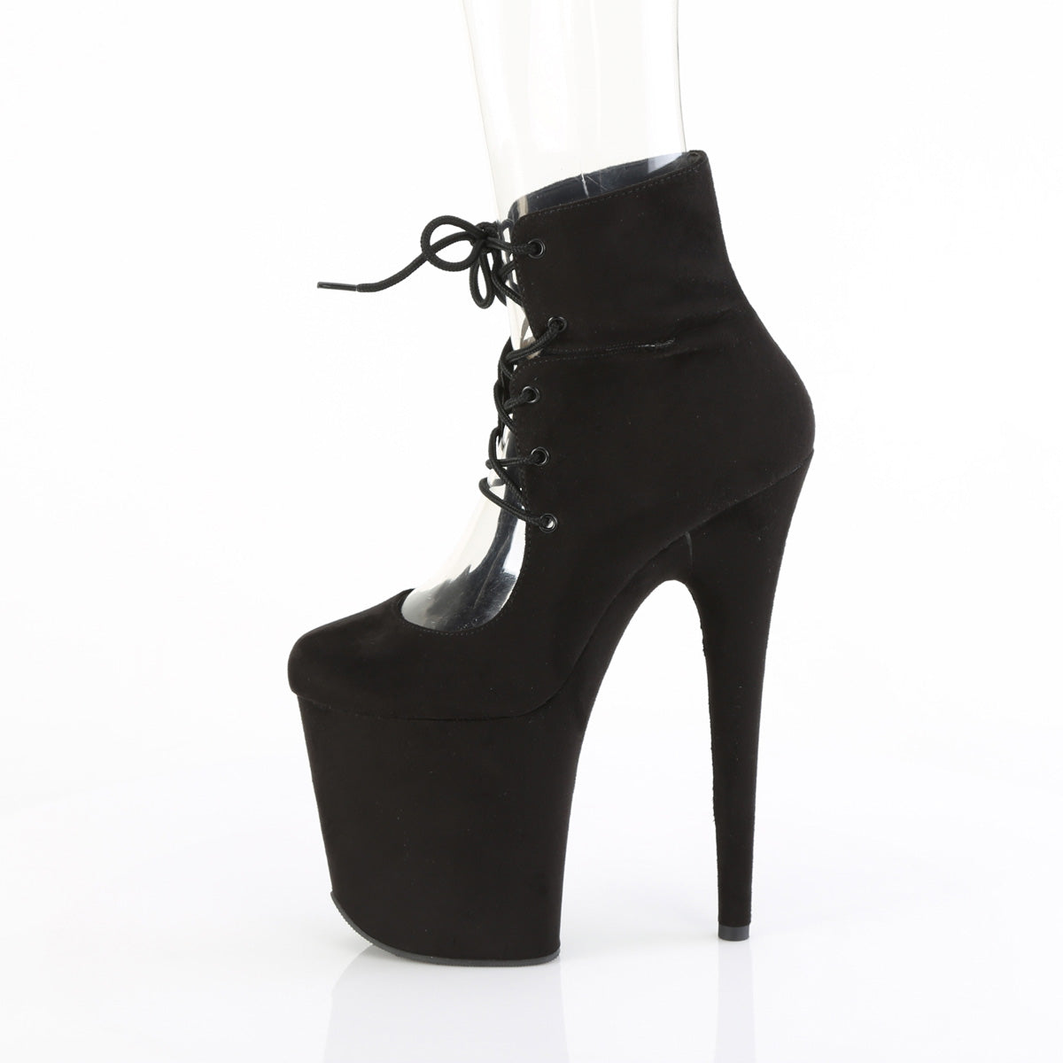 8 Inch Heel FLAMINGO-800-22 Black Suede