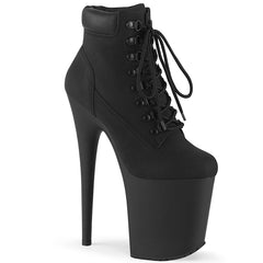 8" Heel FLAMINGO-800TL-02 Black Nubuck