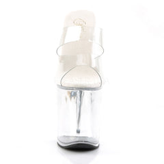 PLEASER FLAMINGO-802 Clear Platform Slides - Shoecup.com - 2