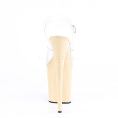 8 Inch Heel FLAMINGO-808 Clear Cream