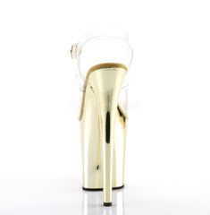 8 Inch Heel FLAMINGO-808 Gold Chrome