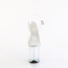 8 Inch Heel FLAMINGO-808HT Clear Holo Tinted