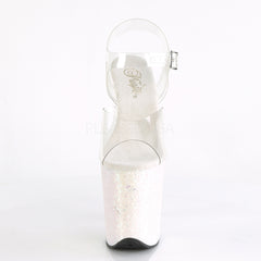8 Inch Heel FLAMINGO-808LG Clear Opal