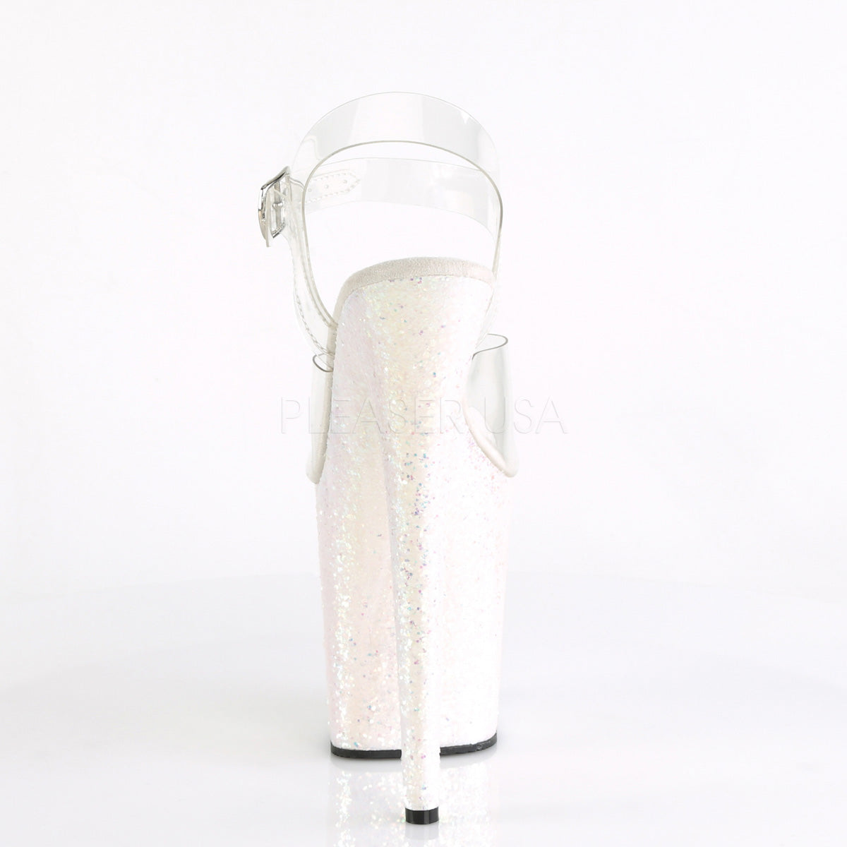 8 Inch Heel FLAMINGO-808LG Clear Opal