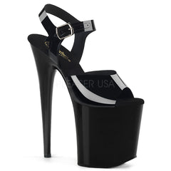 8" Heel FLAMINGO-808N Black Jelly