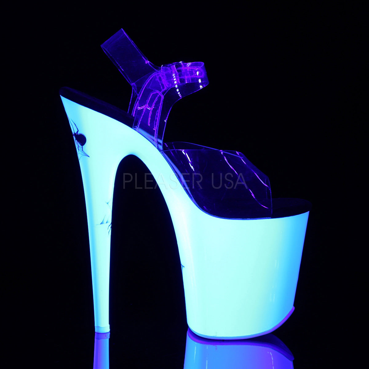 8 Inch Heel FLAMINGO-808SW Neon White