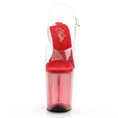 Pleaser FLAMINGO-808T Red Tinted Platform Sandal