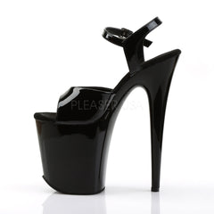 8 Inch Heel FLAMINGO-809 Black Pat