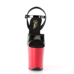8 Inch Heel FLAMINGO-809 Black Pat Red